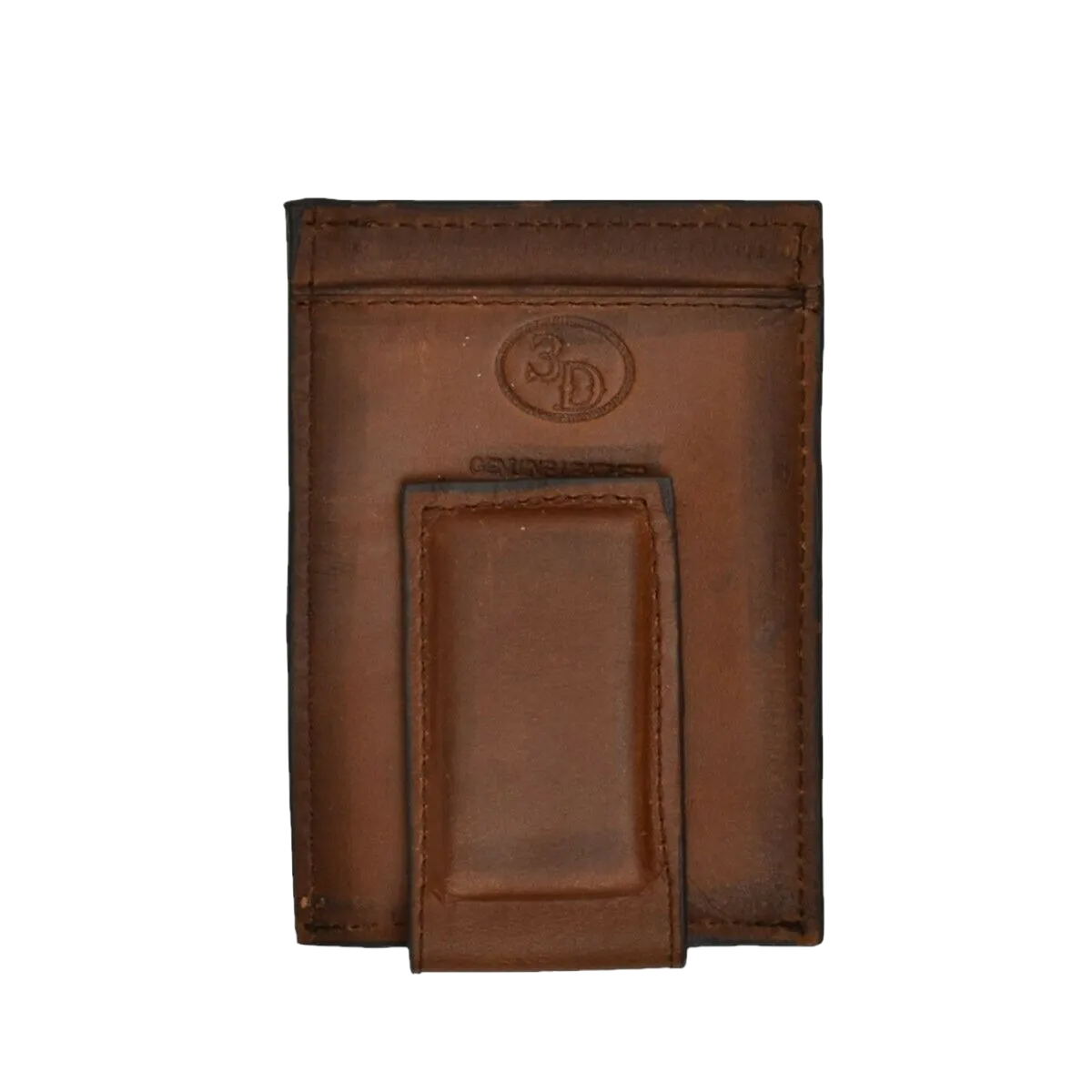 3D Brown Nissan Burn Card Holder & Money Clip Wallet DW644