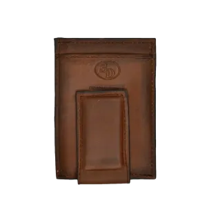 3D Brown Nissan Burn Card Holder & Money Clip Wallet DW644