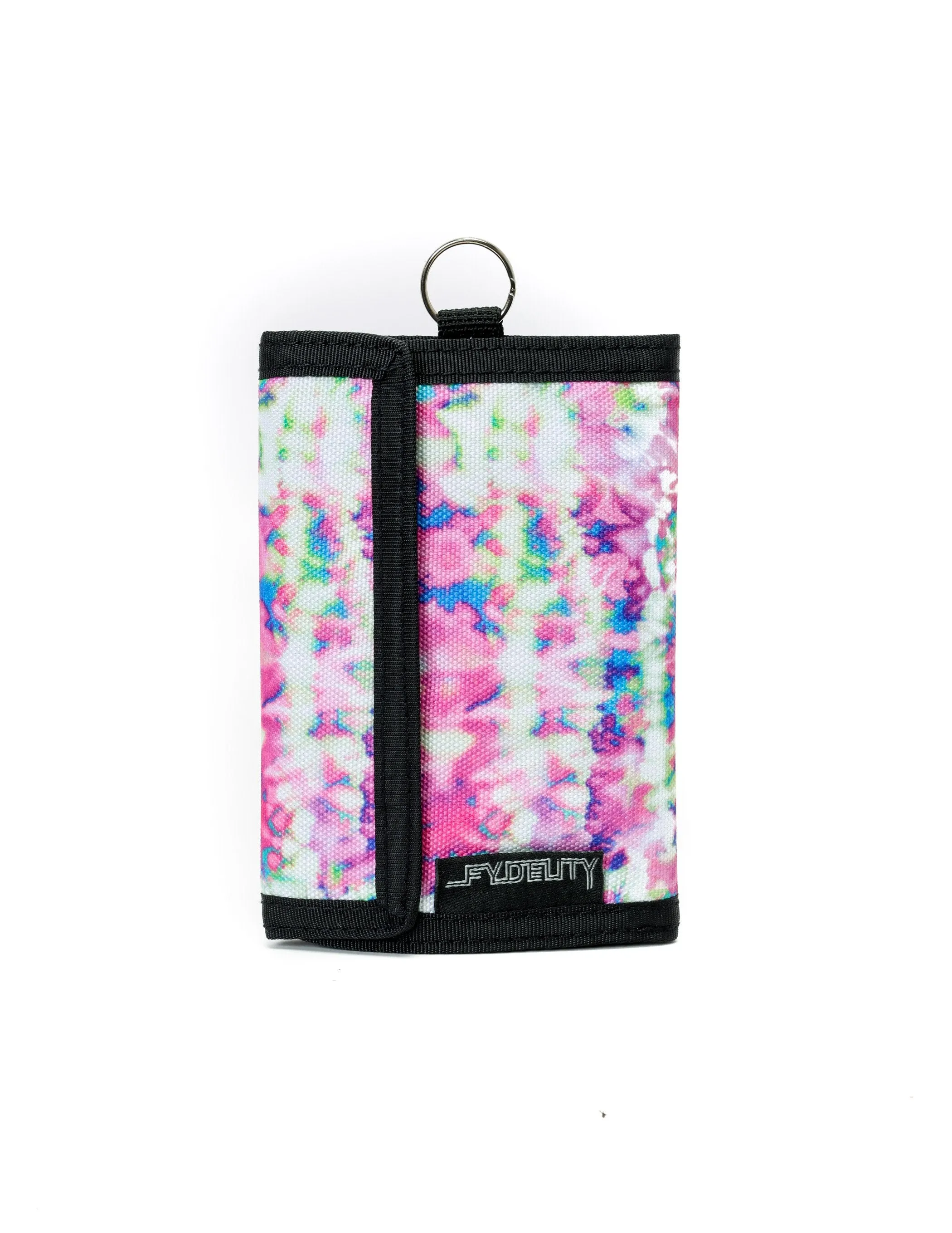 80's Wallet | Bi-Fold RFID |Tie Dye Pink Crackle