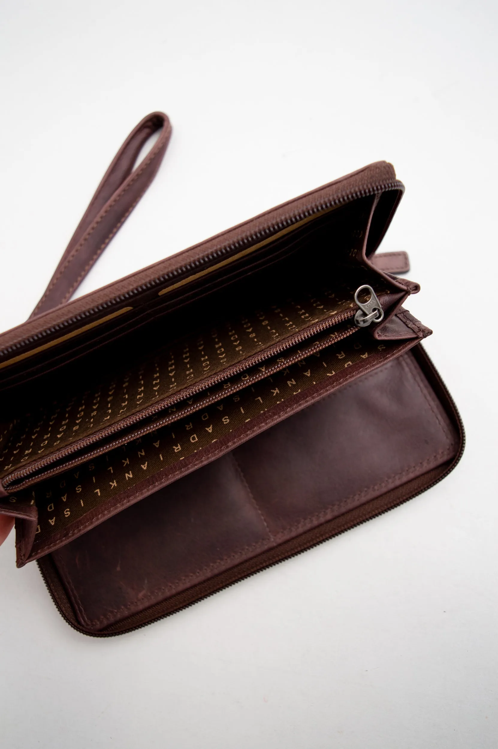 Adrian Klis 195 Wallet, Brown, Buffalo Leather