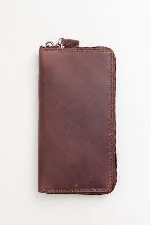 Adrian Klis 195 Wallet, Brown, Buffalo Leather