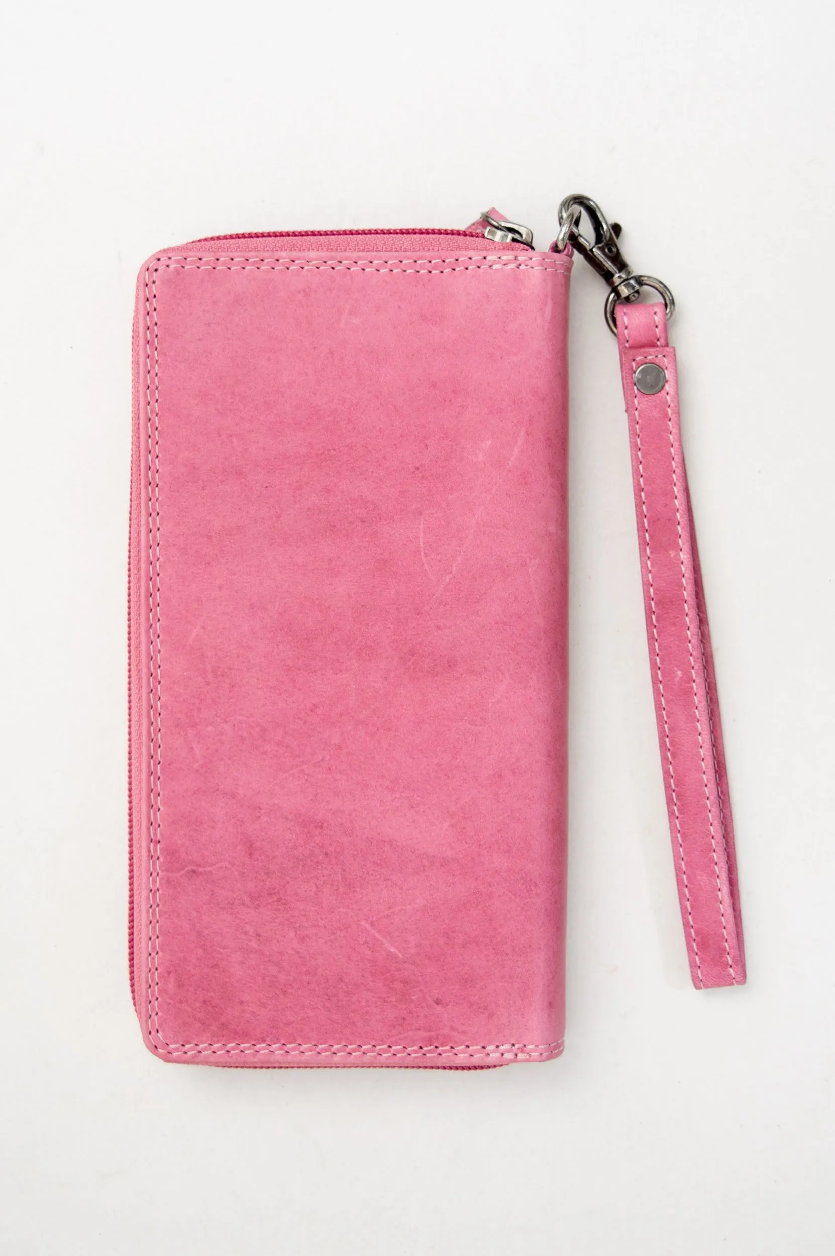 Adrian Klis 195 Wallet, Pink, Buffalo Leather