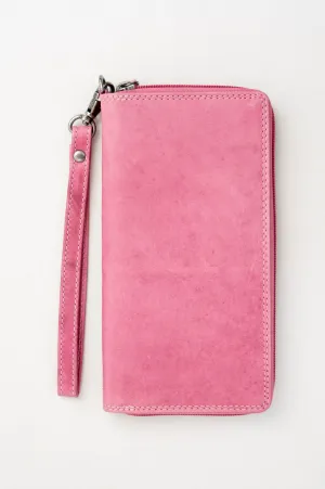 Adrian Klis 195 Wallet, Pink, Buffalo Leather