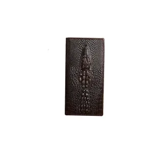 AlliLuxe Exotic Veins Genuine Leather Business Wallet