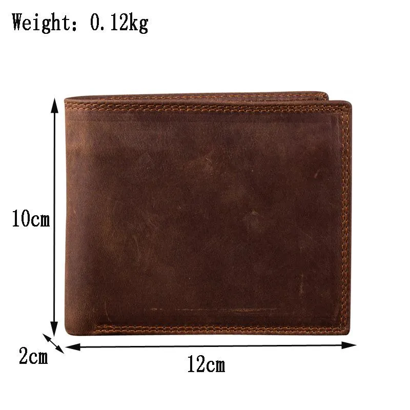 Bifold Leather Mens Large Wallet Small Wallet billfold Wallet Driver's License Wallet for Men