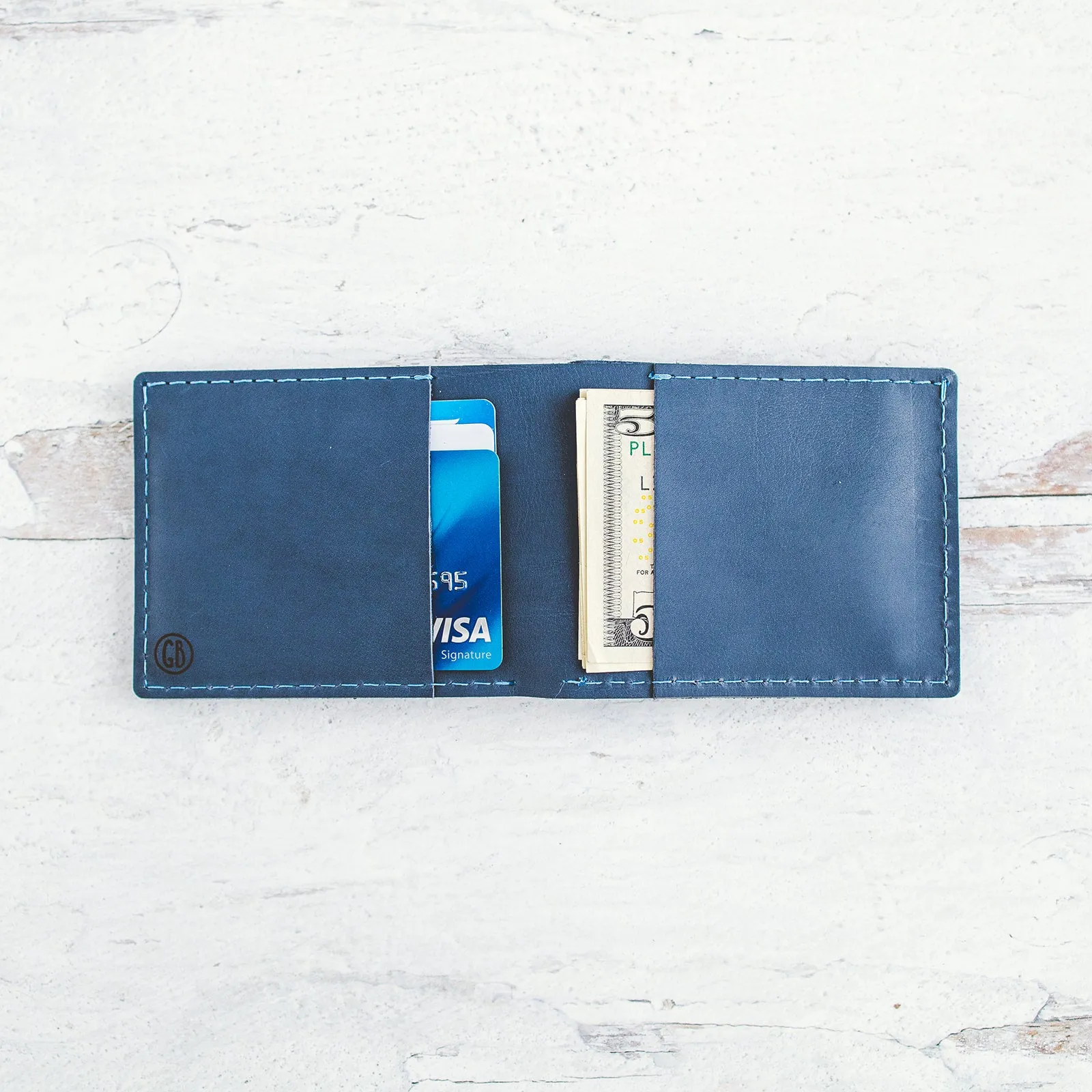 Bifold Leather Wallet - Saturn