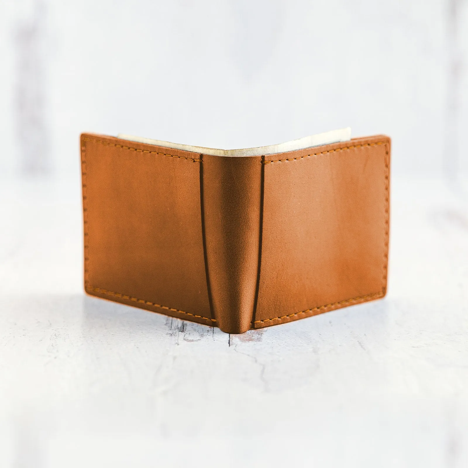 Bifold Leather Wallet - Saturn