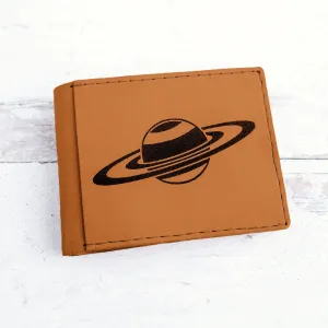 Bifold Leather Wallet - Saturn