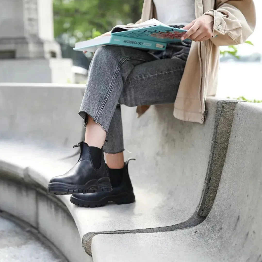 Blundstone 2240 Black Slip On Lug Sole Chelsea Boots