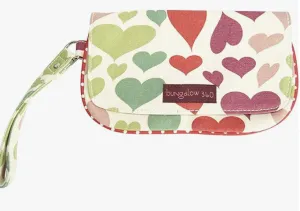 Bungalow 360 - Heart Cotton Canvas Wristlet