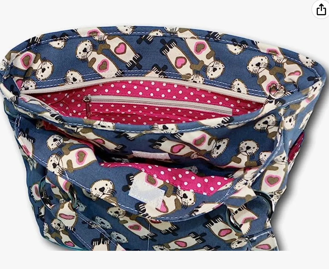 Bungalow 360 - Otters Canvas Pocket bag