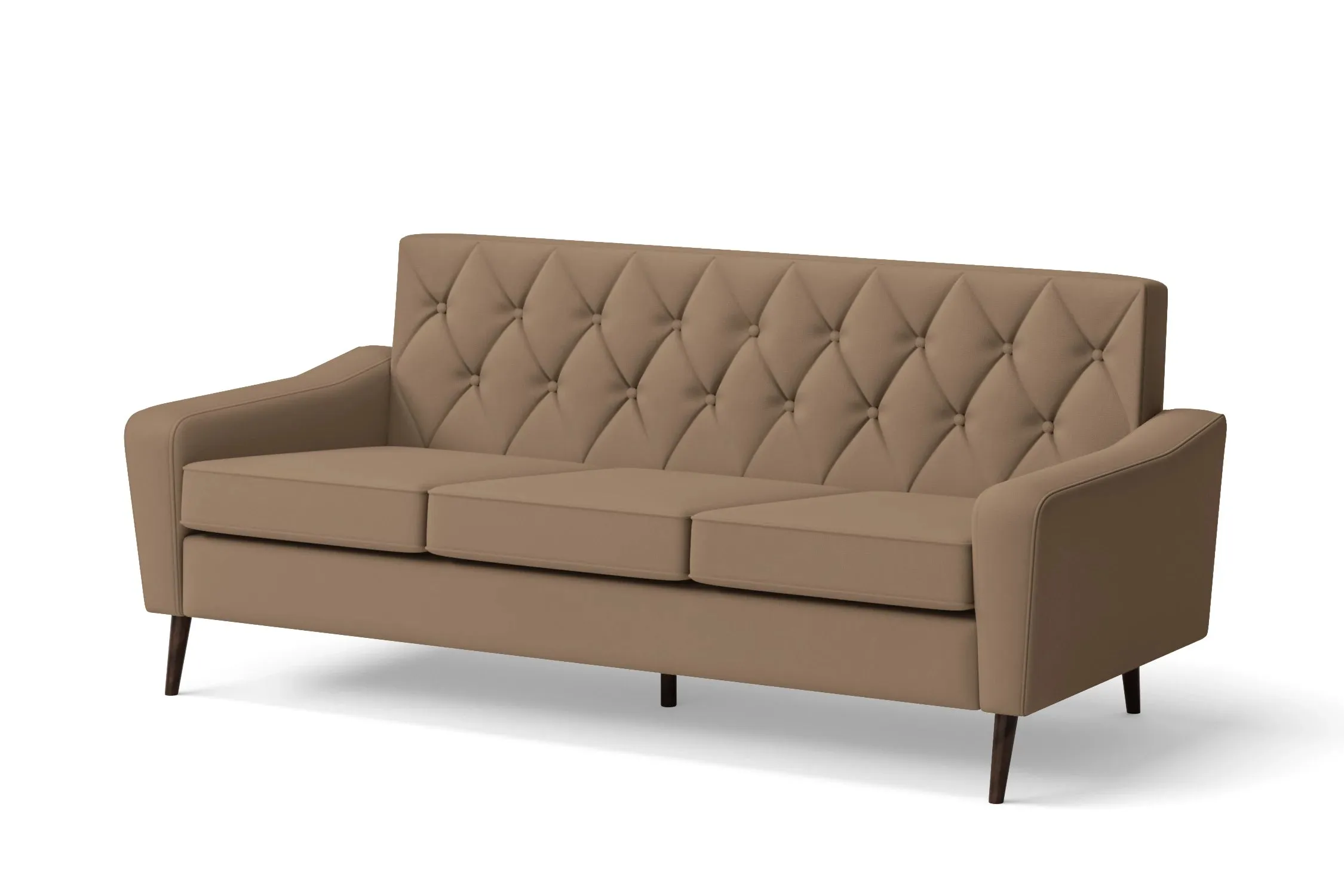 Carpi 3 Seater Sofa Stone Leather