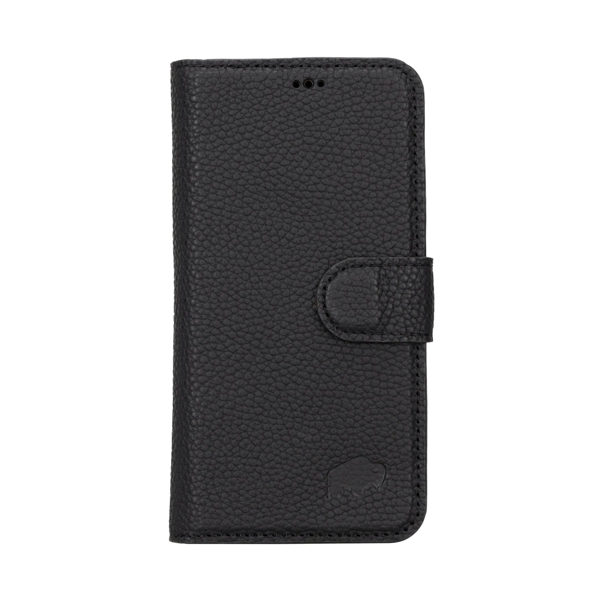 Carter iPhone 15 Pro Wallet Case, Pebble Black