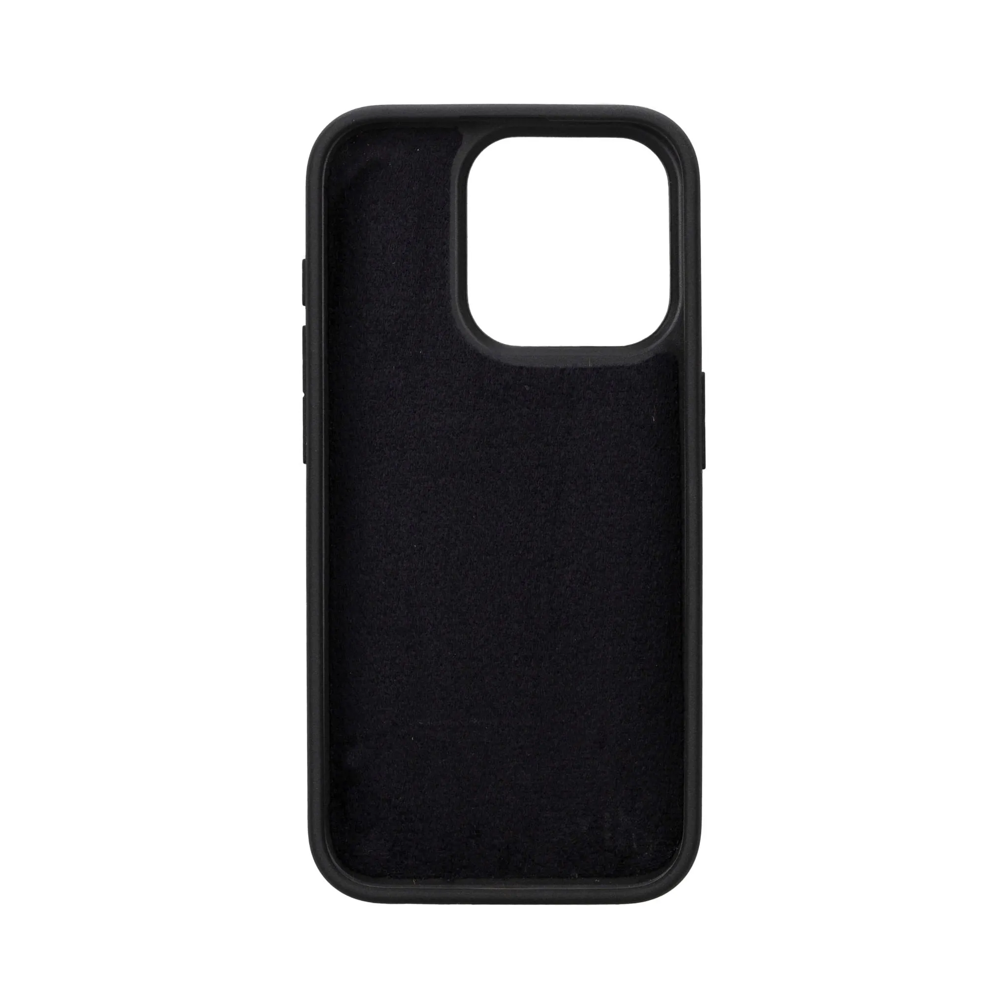 Carter iPhone 15 Pro Wallet Case, Pebble Black