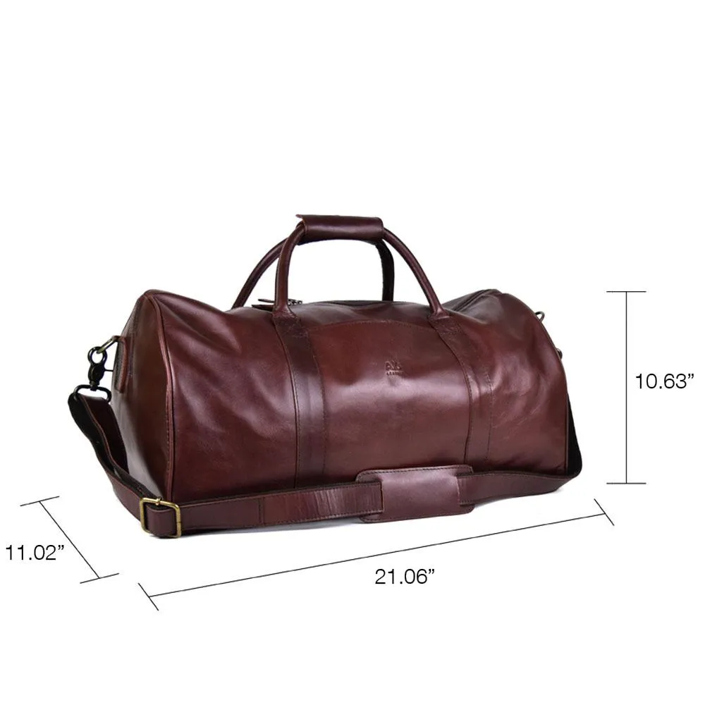 Classic Duffel in Dark Wine Leather 45% off - FINAL SALE NO EXCHANGE