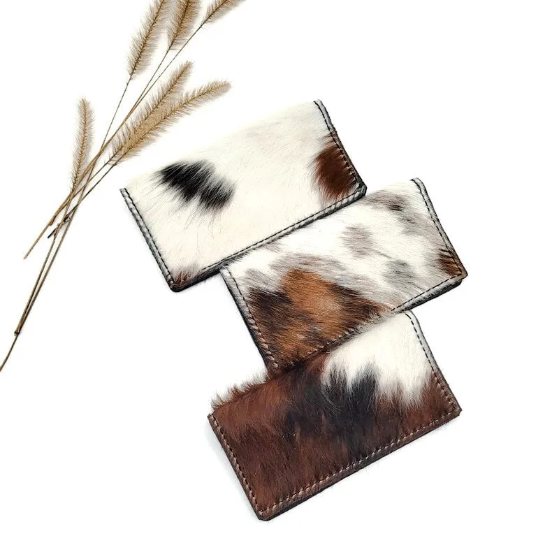 Cowhide Checkbook Cover