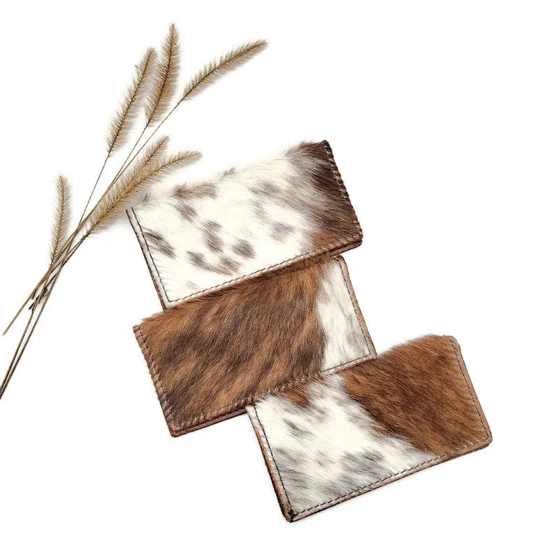 Cowhide Checkbook Cover