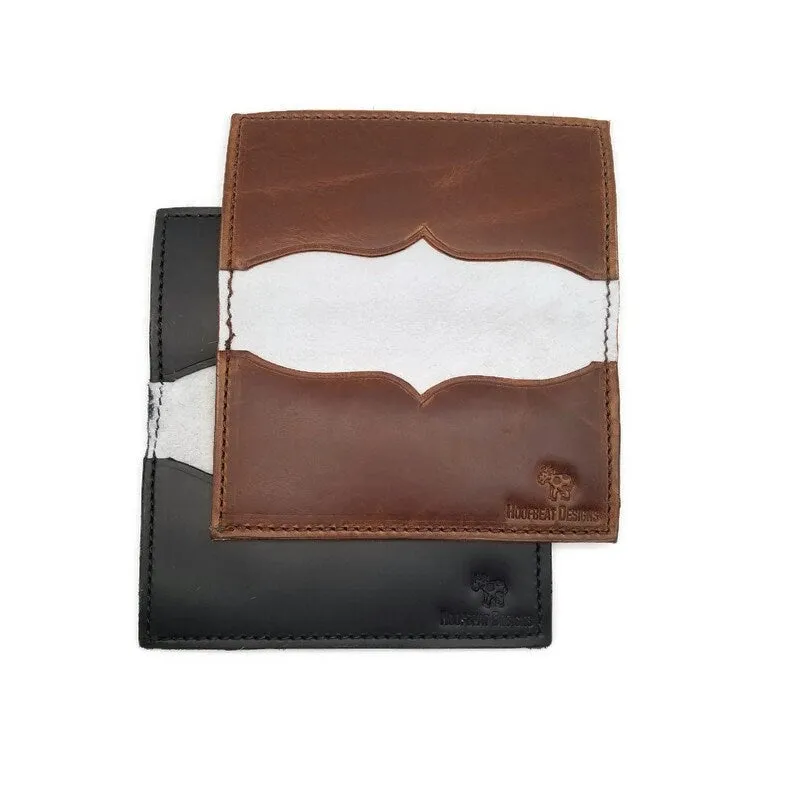 Cowhide Checkbook Cover