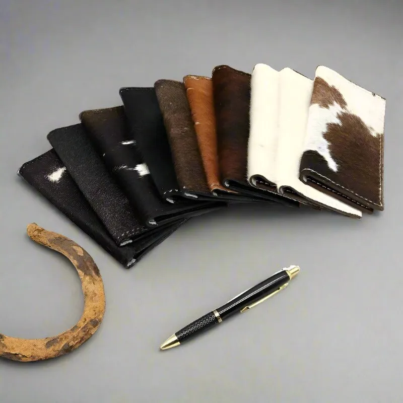 Cowhide Checkbook Cover