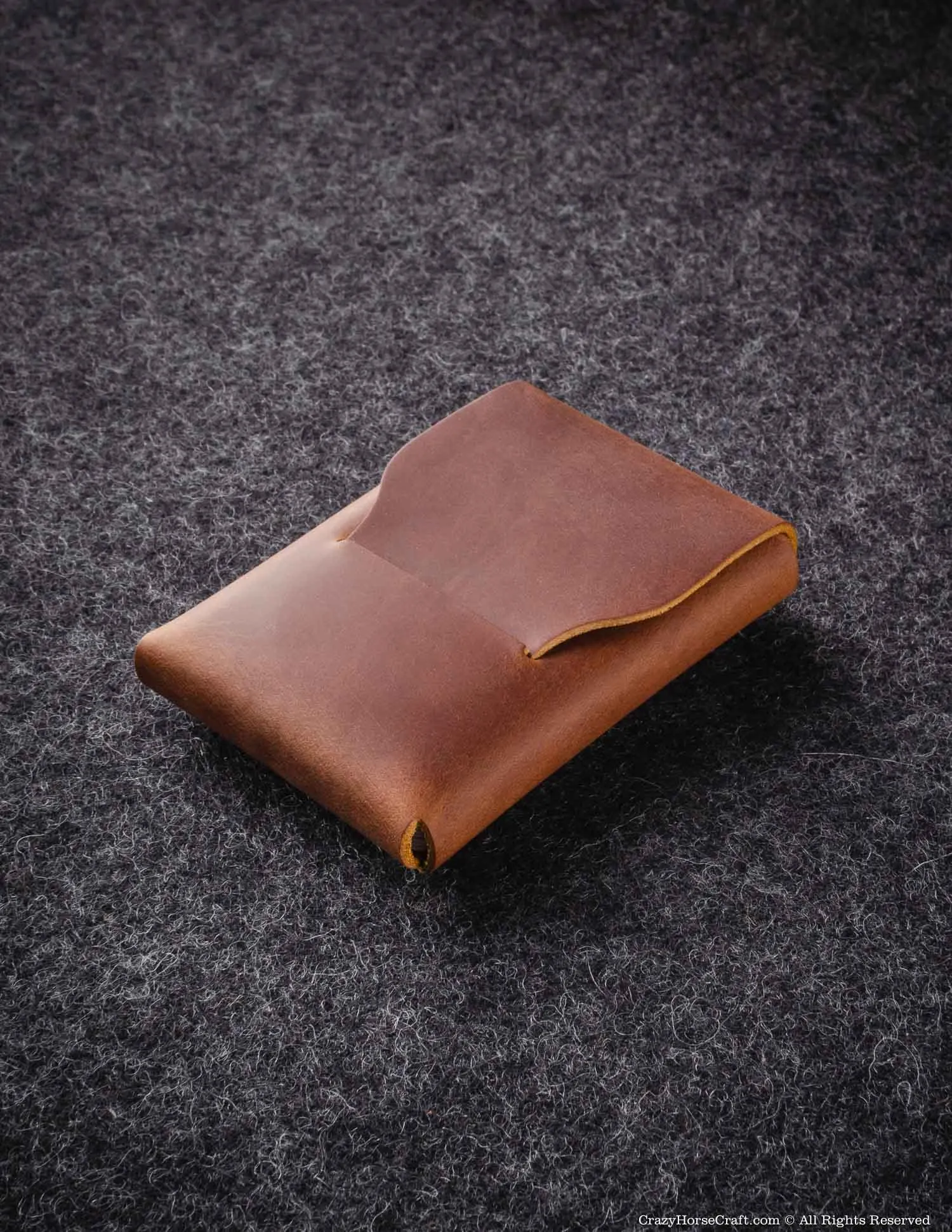 Crazy Horse Leather Slim Card Holder