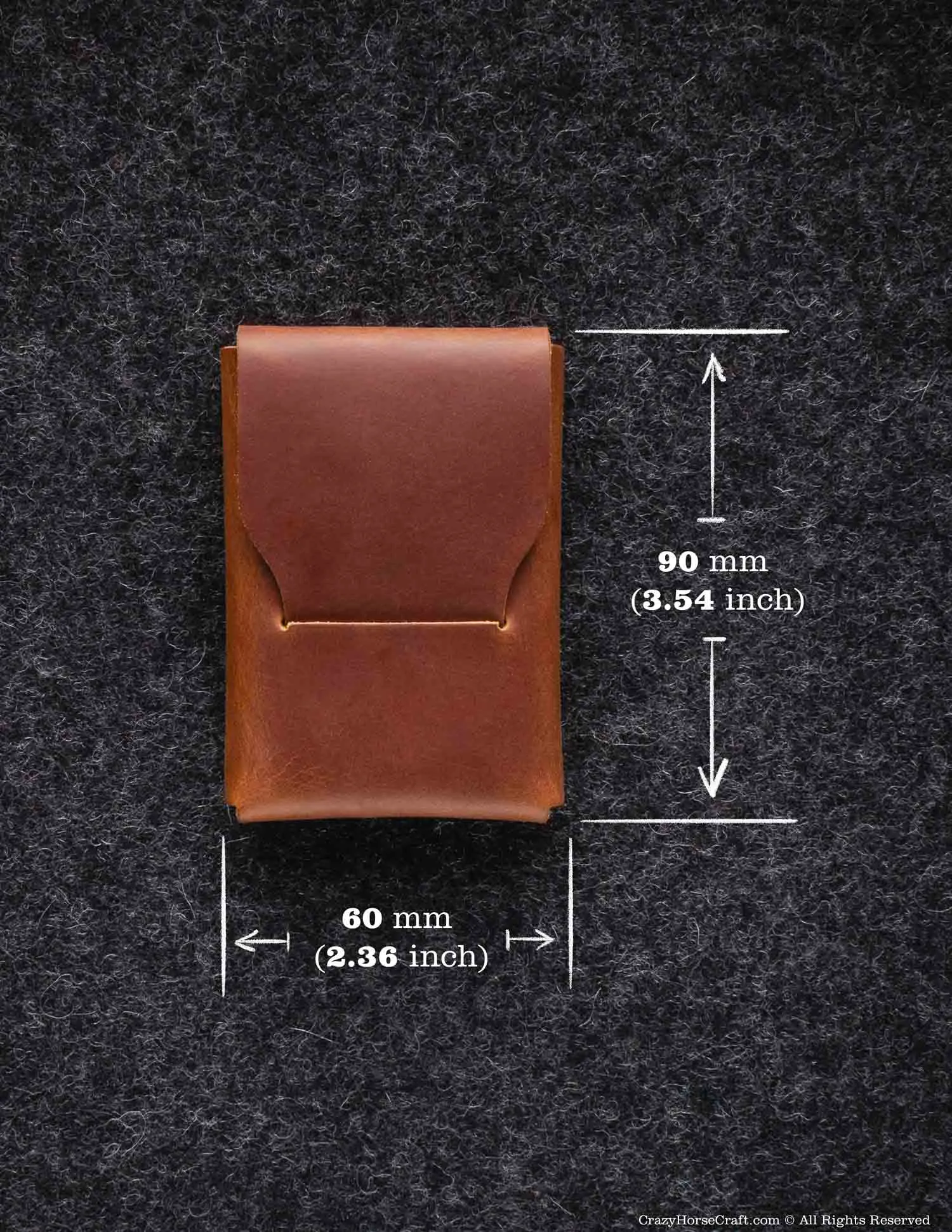 Crazy Horse Leather Slim Card Holder