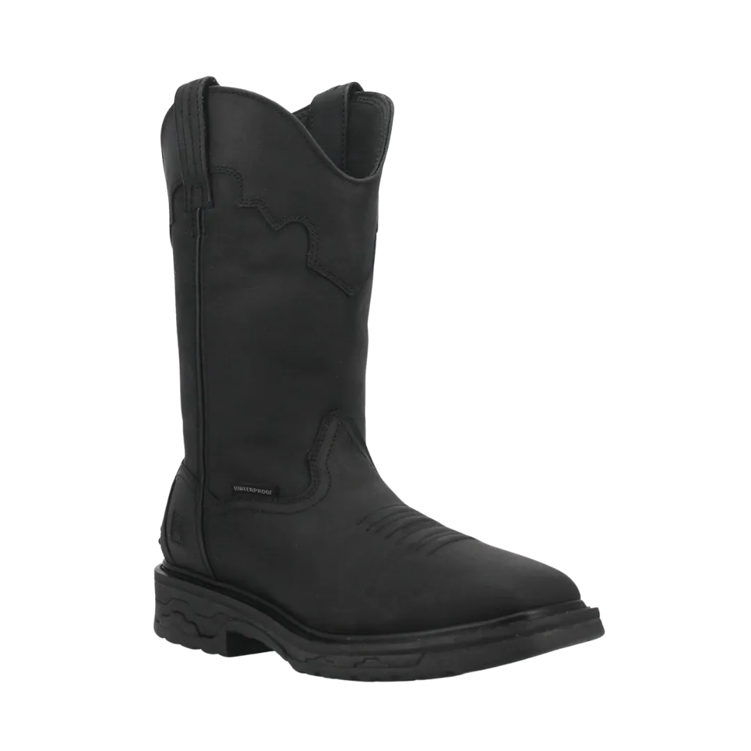 Dan Post Men's Black Blayde Waterproof Steel Toe Leather WorkBoot