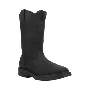 Dan Post Men's Black Blayde Waterproof Steel Toe Leather WorkBoot