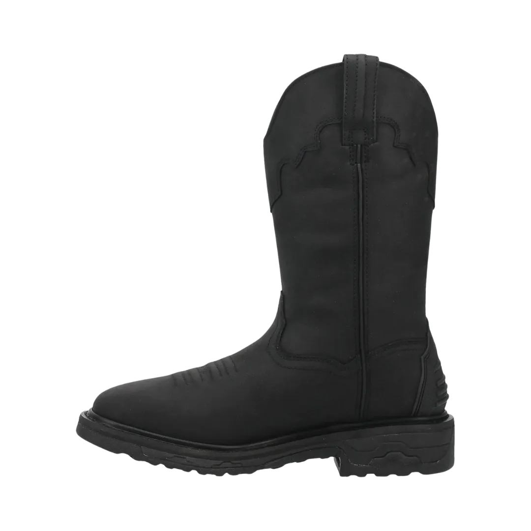 Dan Post Men's Black Blayde Waterproof Steel Toe Leather WorkBoot