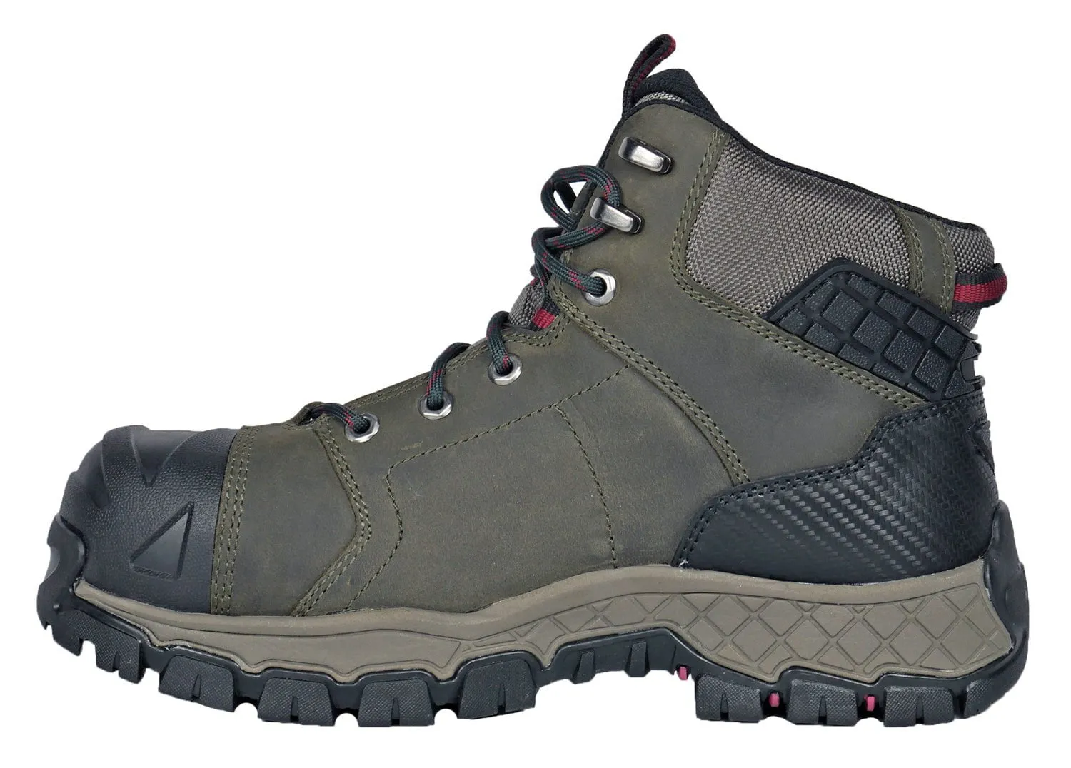 DieHard Mens Comet Olive Leather Oiled Nubuck Work Boots