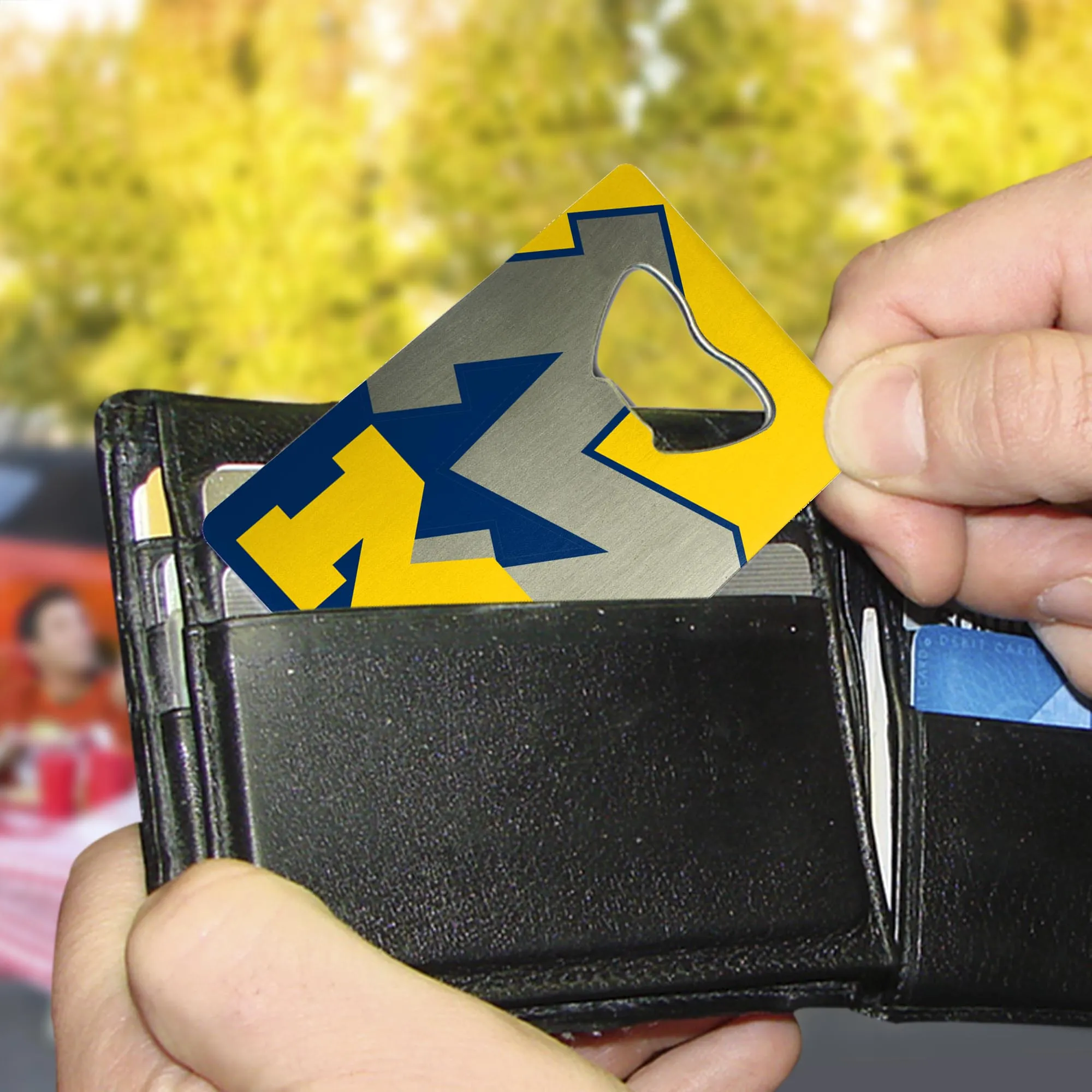 Fanmats Michigan Wolverines Credit Card Style Bottle Opener - 2” x 3.25"