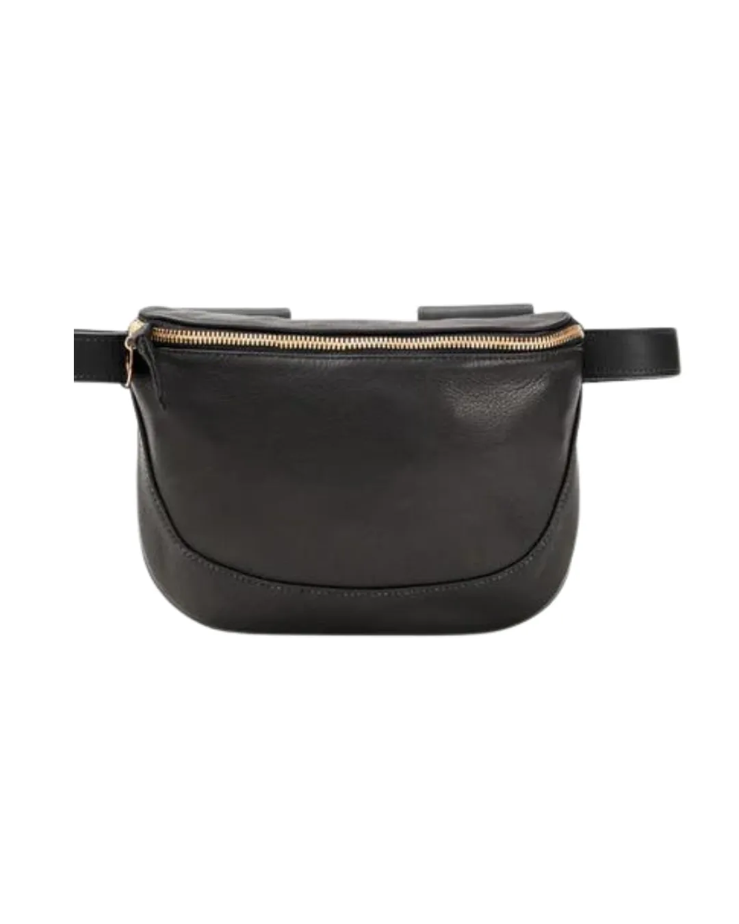 Fanny Pack Black Velvet Leather