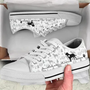 Fox Red Labrador Retriever Low Top Shoes, Animal Print Canvas Shoes, Print On Canvas Shoes