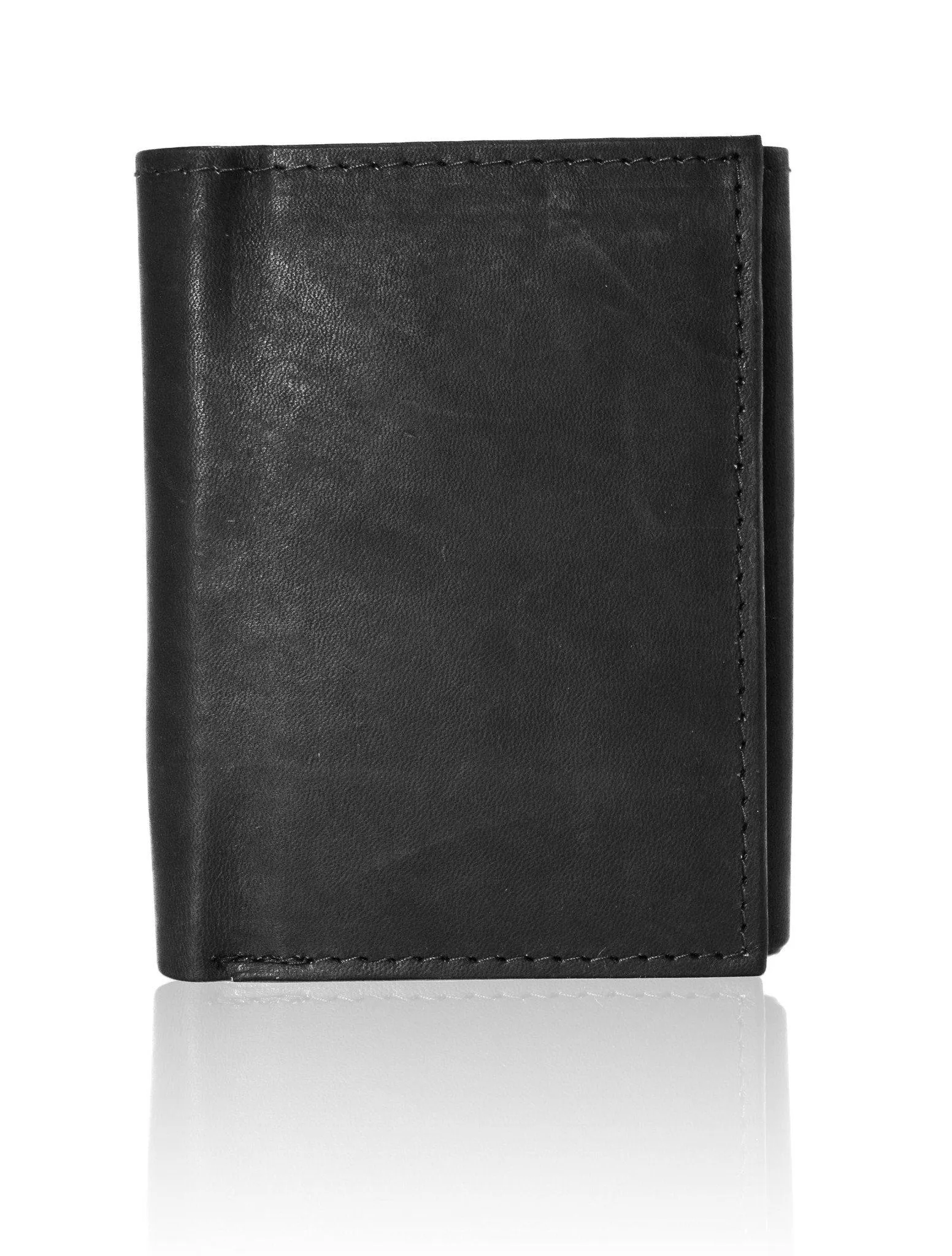 Genuine RFID-Blocking Tri-fold Leather Wallet