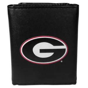 Georgia Bulldogs Leather Tri-fold Wallet, Large Logo