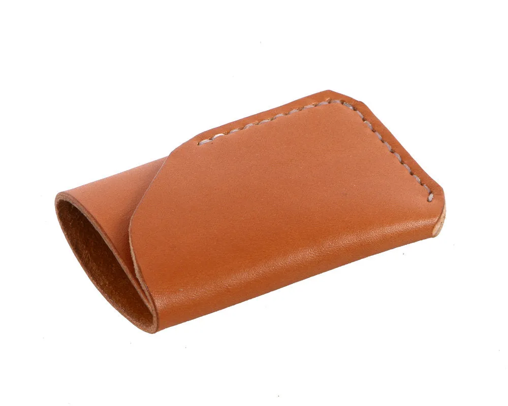 H B CARD LEATHER WALLET | TAN LEATHER WALLET