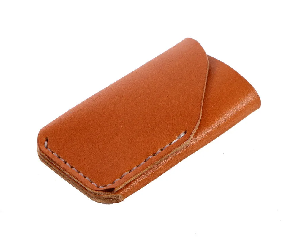 H B CARD LEATHER WALLET | TAN LEATHER WALLET