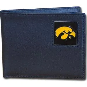 Iowa Hawkeyes Leather Bi-fold Wallet