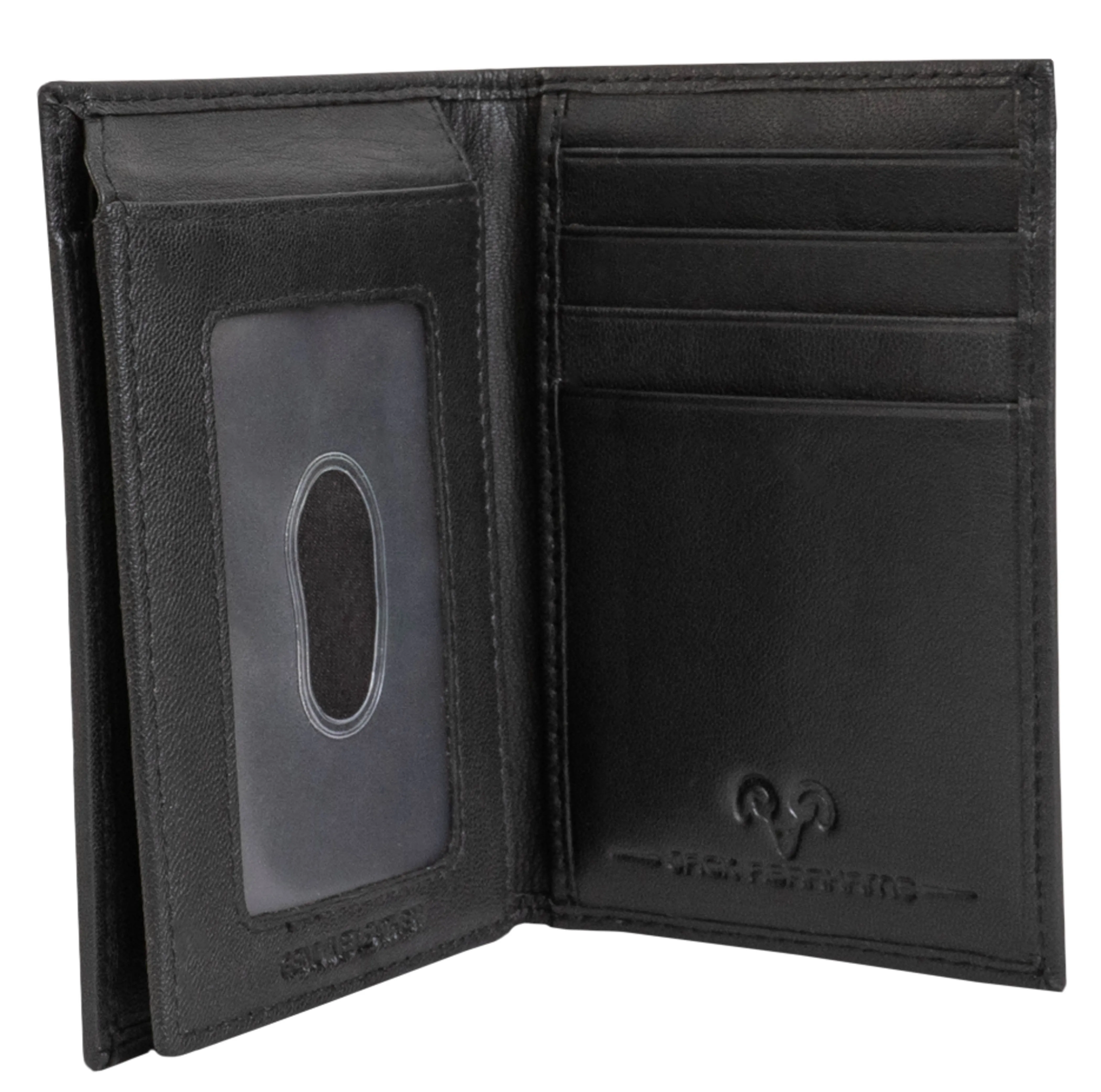 Jack Abrahams Bi-Fold RFID Wallet With Flip ID Window Pocket