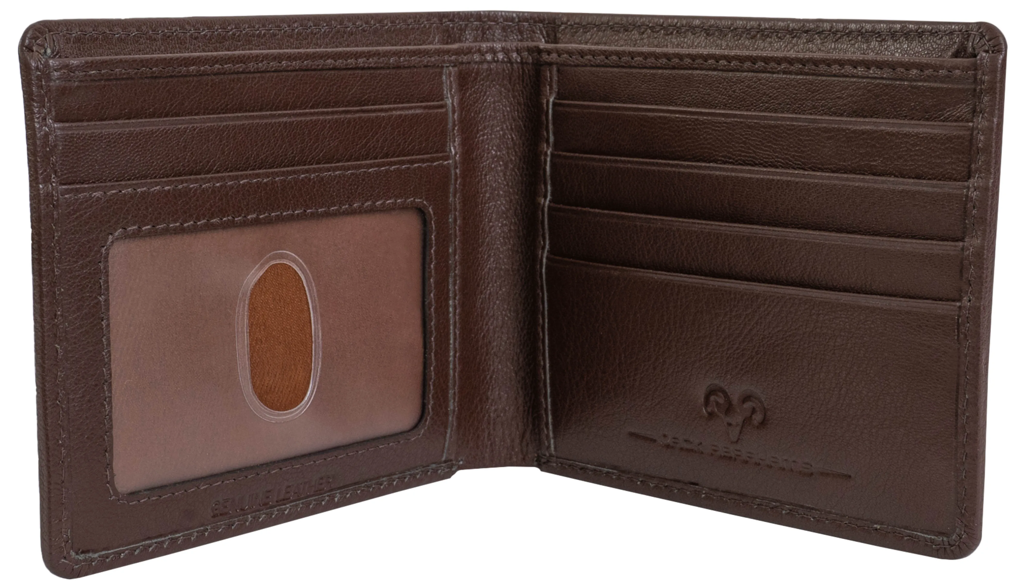 Jack Abrahams Bi-Fold RFID Wallet With Flip ID Window Pocket