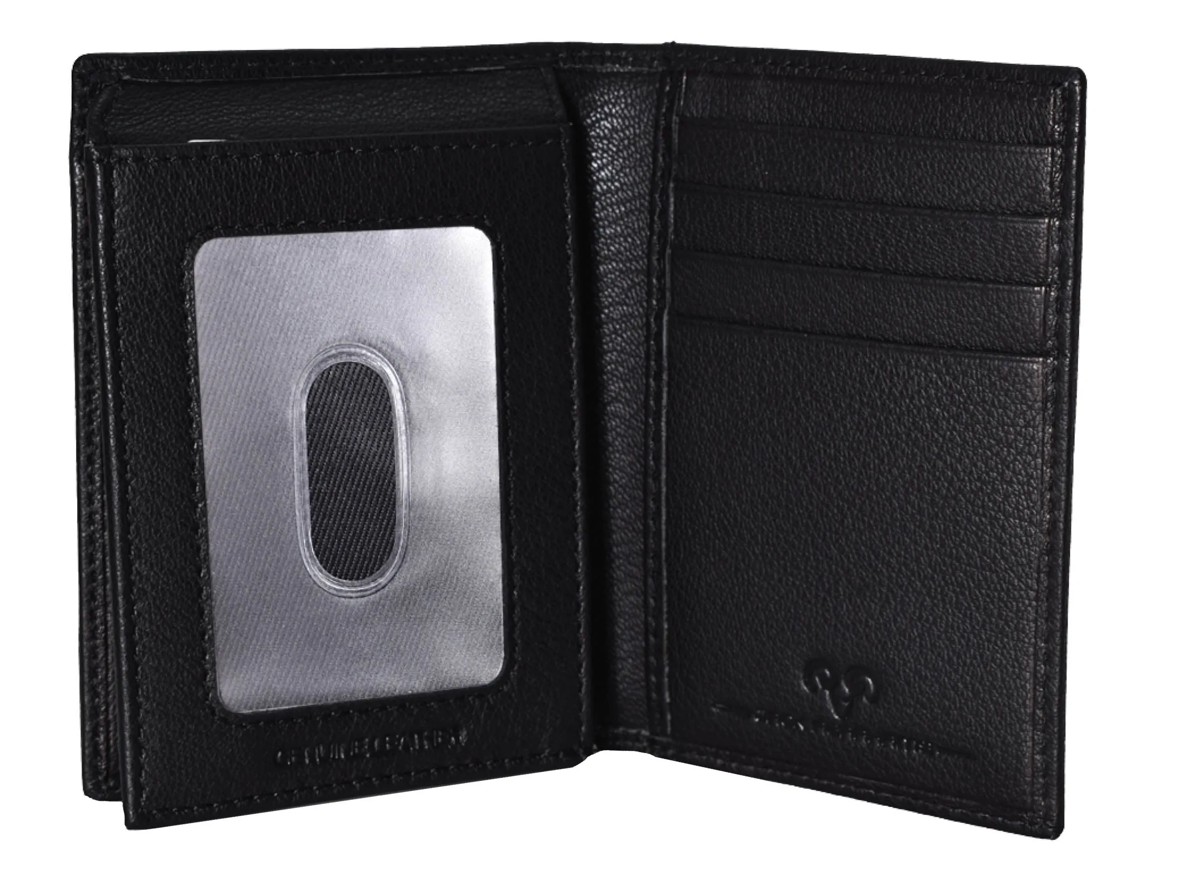 Jack Abrahams Bi-Fold RFID Wallet With Flip ID Window Pocket