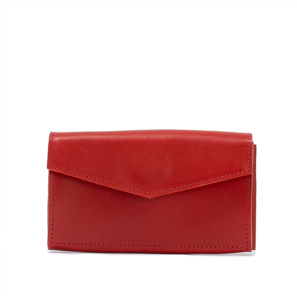 Leather AirTag Long Flap Wallet