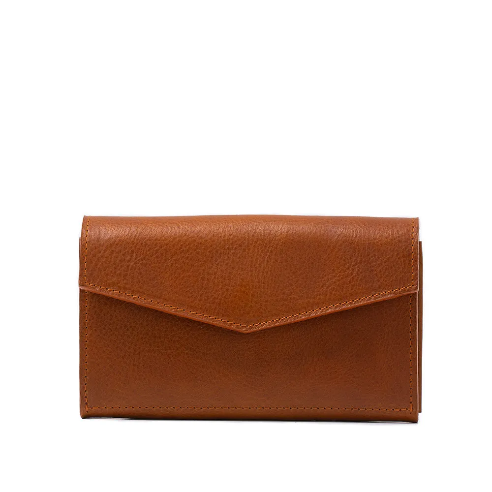 Leather AirTag Long Flap Wallet