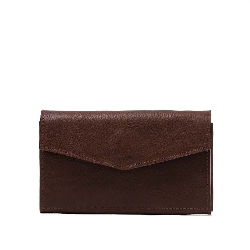 Leather AirTag Long Flap Wallet