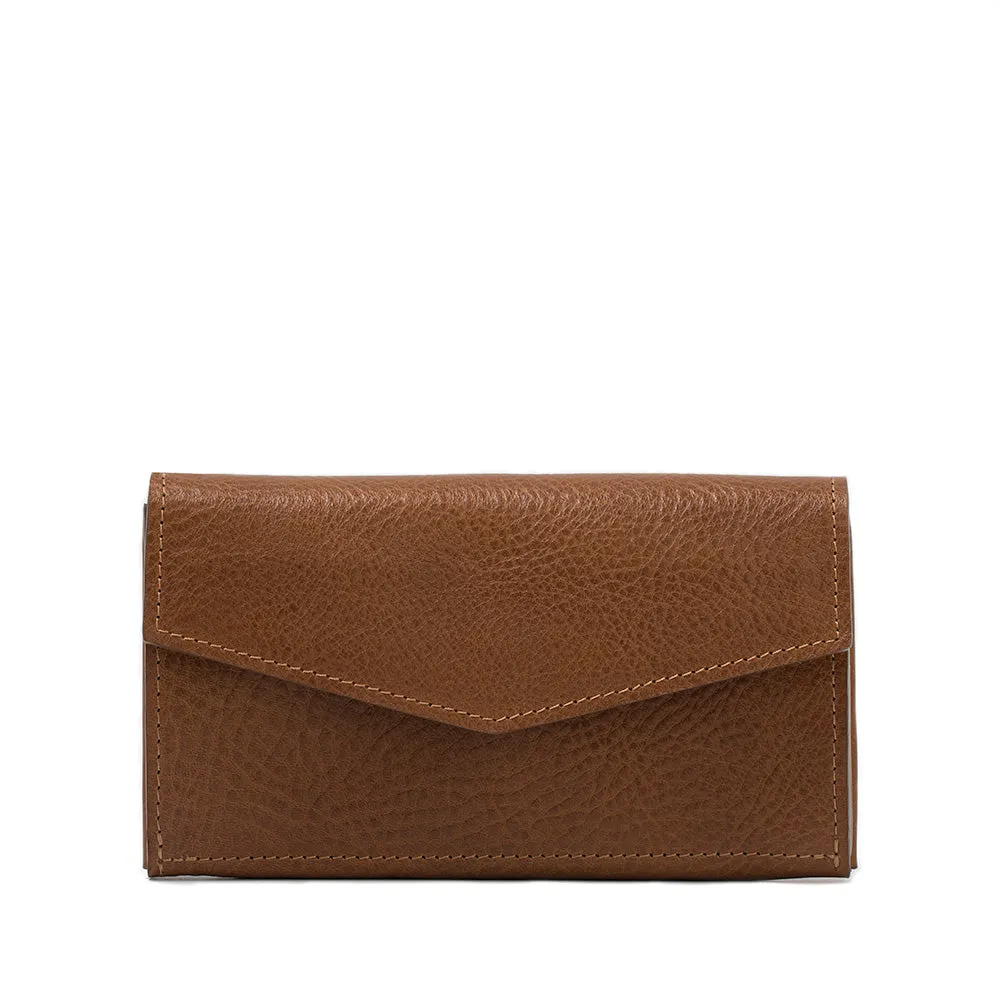 Leather AirTag Long Flap Wallet