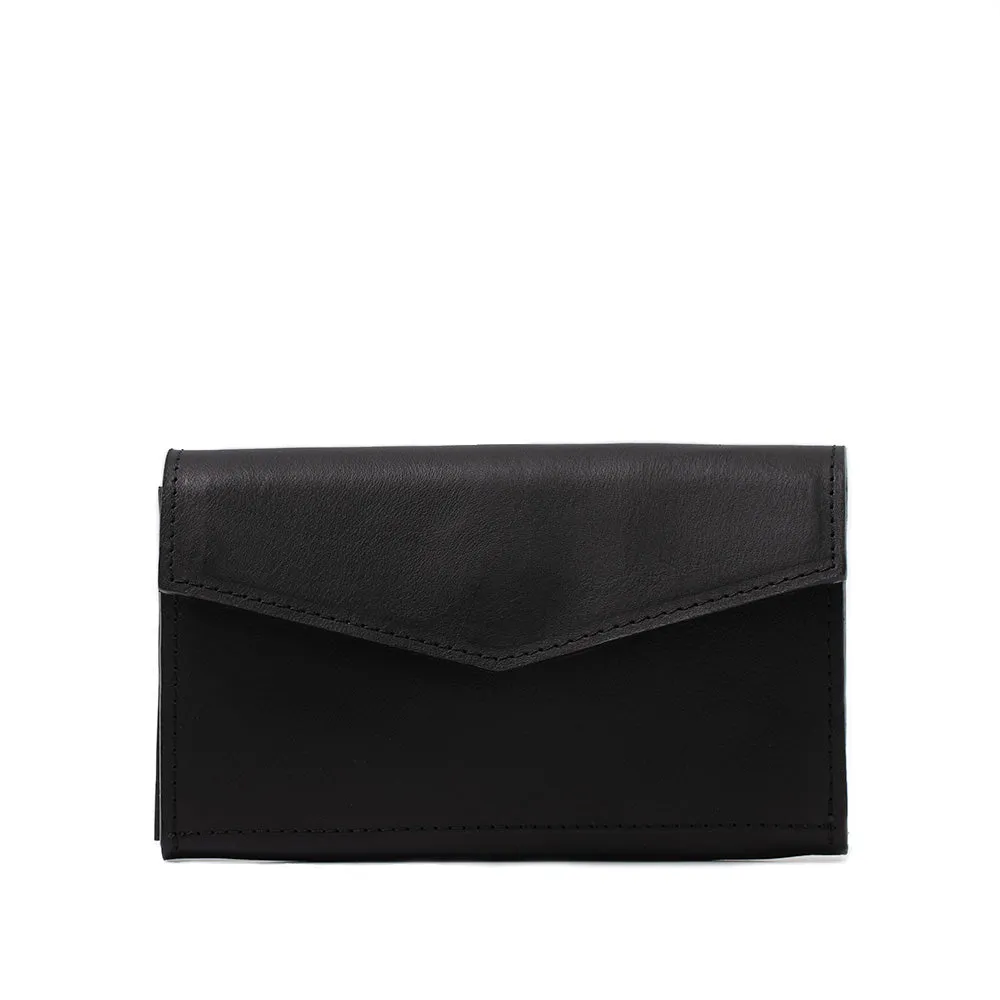 Leather AirTag Long Flap Wallet