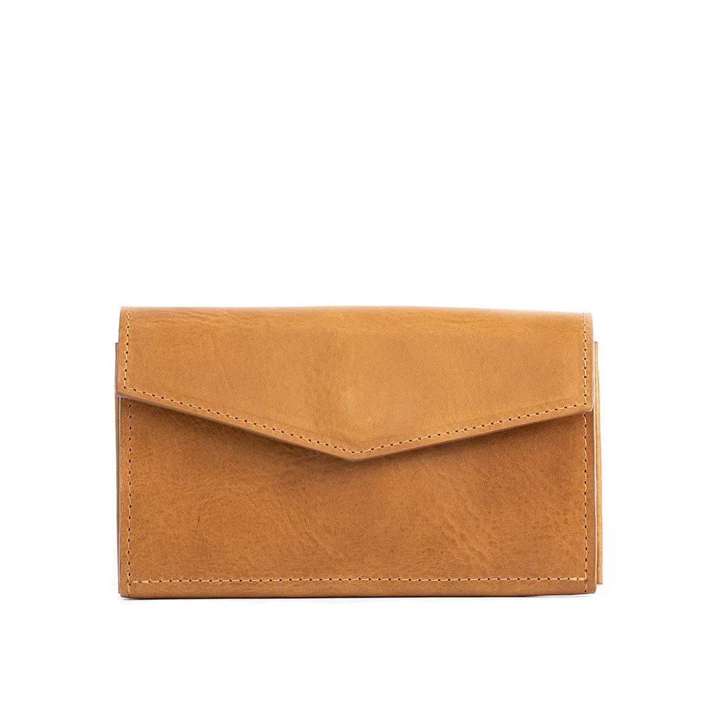 Leather AirTag Long Flap Wallet