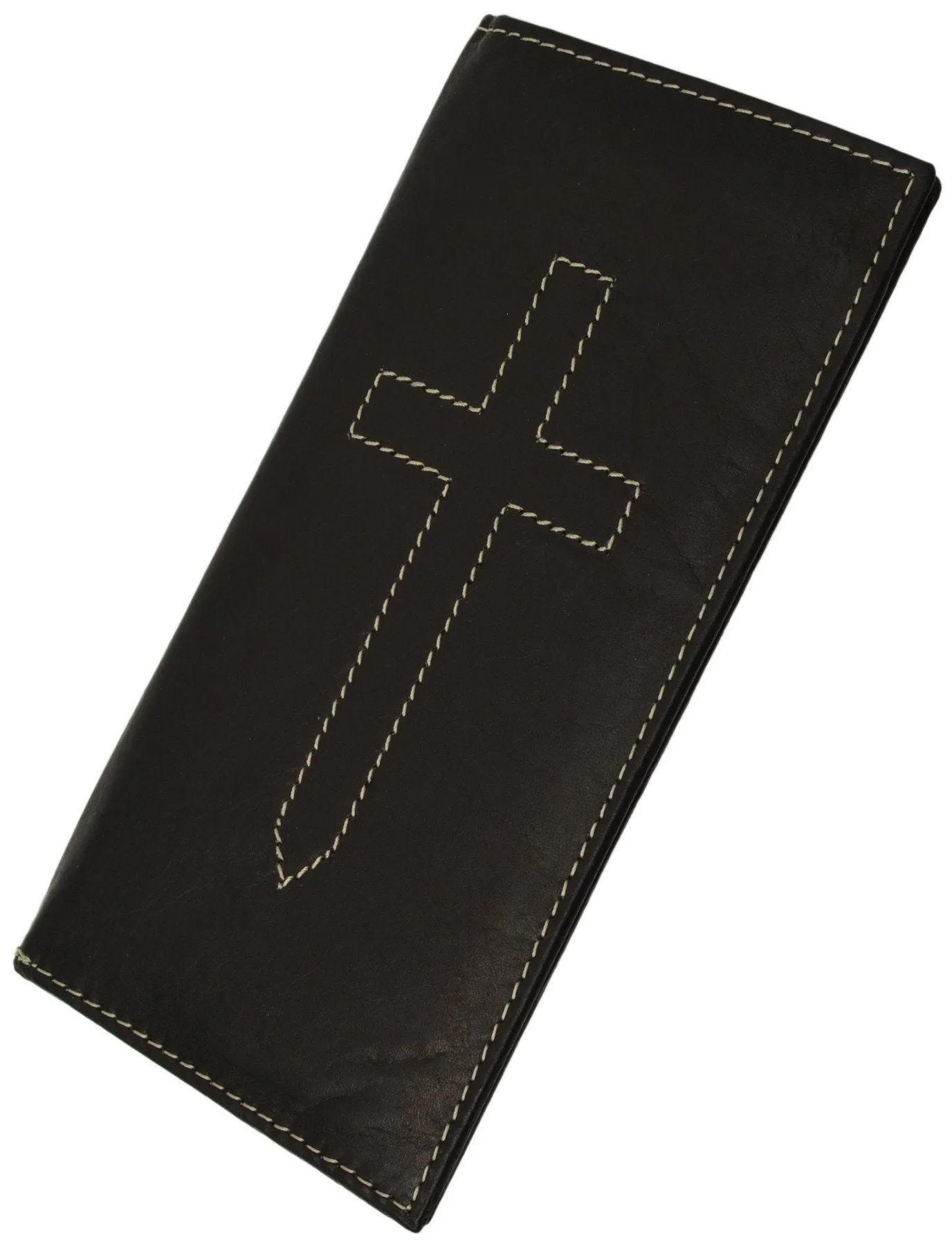 Leather Checkbook Cover Cross Sign