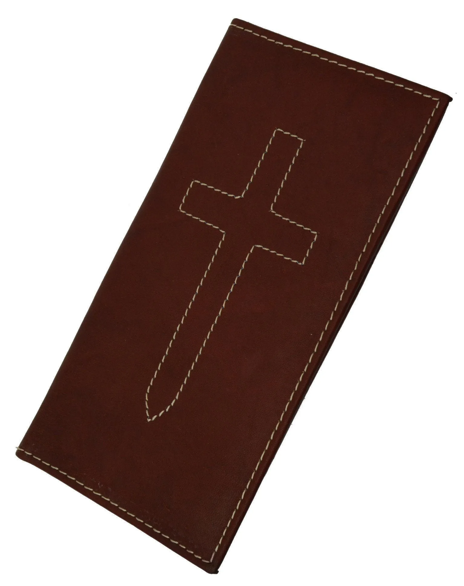 Leather Checkbook Cover Cross Sign