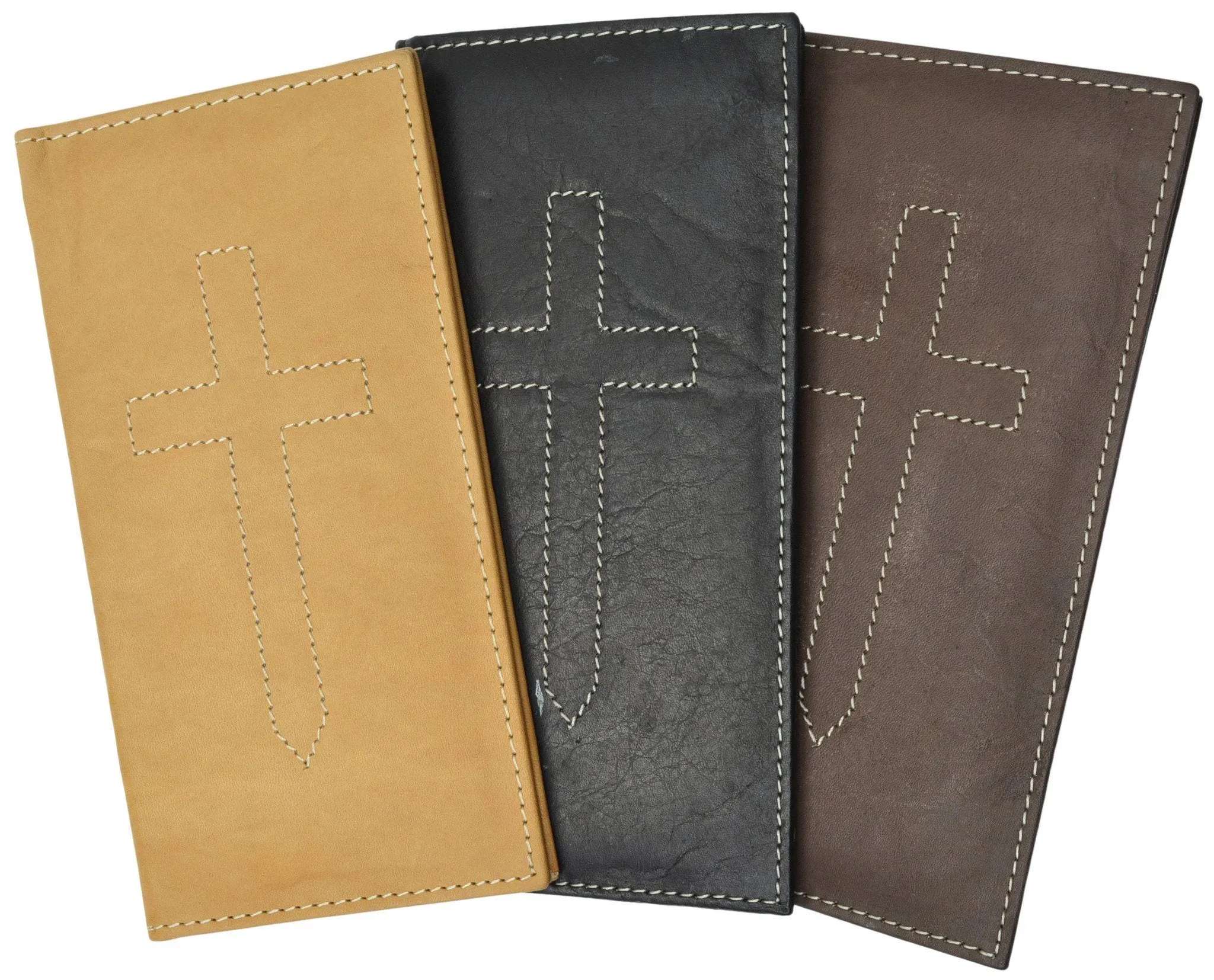 Leather Checkbook Cover Cross Sign