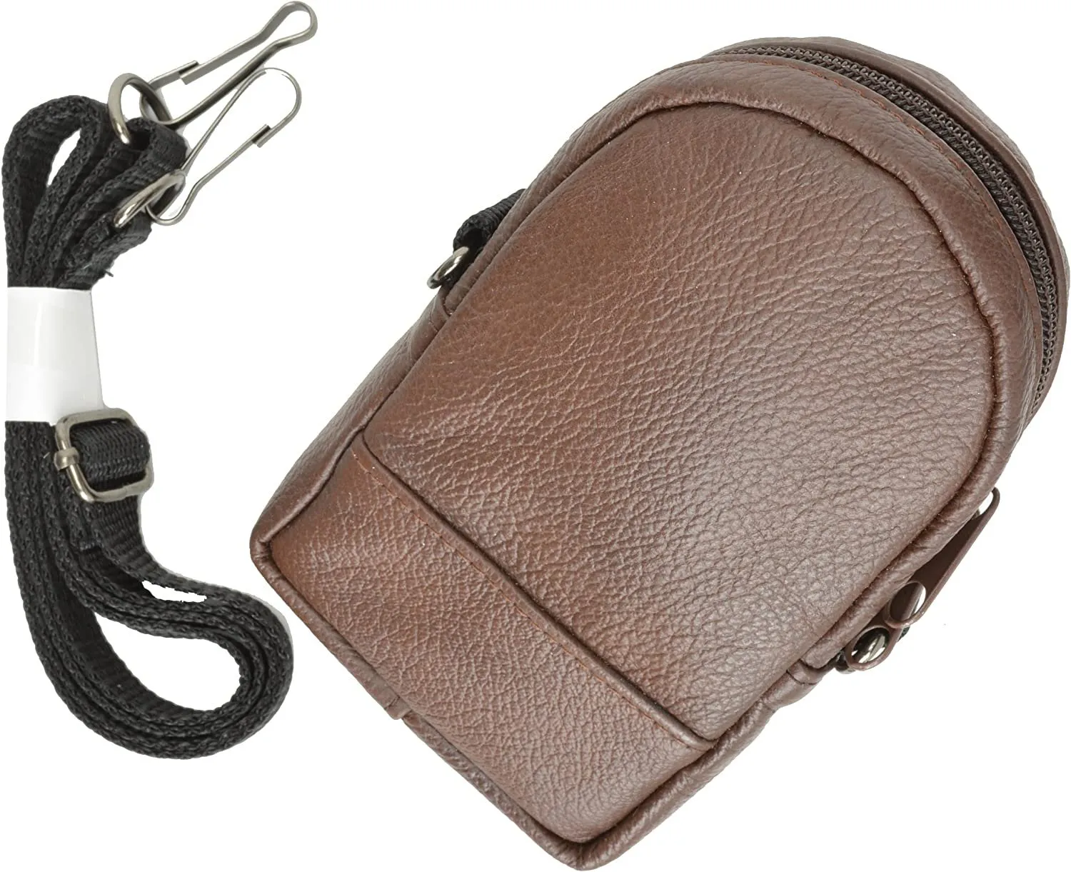 Marshal Leather Cellphone Camera Pouch with Neck Strap